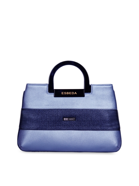 

ESBEDA Blue Textured Handheld Bag