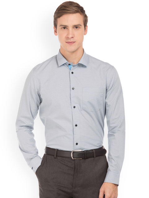 

Arrow New York Men Grey Slim Fit Striped Formal Shirt