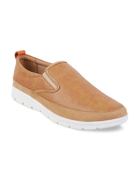 

Mochi Men Tan Brown Slip-On Sneakers