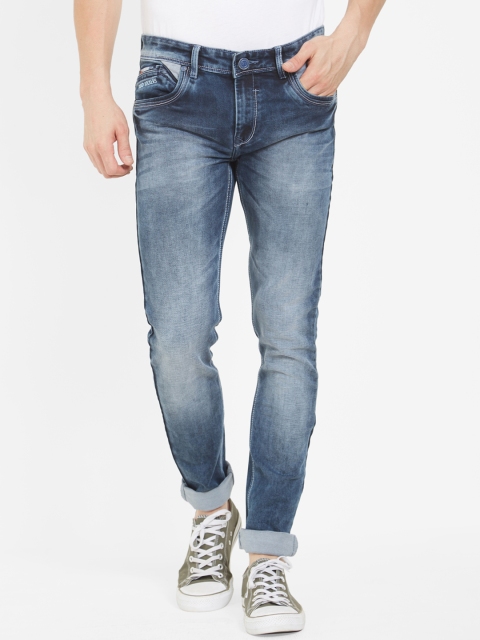 

Road Rockers Men Blue Skinny Fit Low-Rise Clean Look Stretchable Jeans