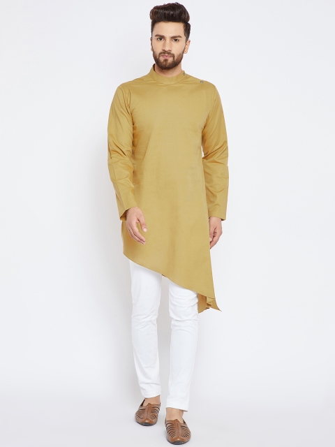 

See Designs Men Khaki Solid Kurta with Pyjamas