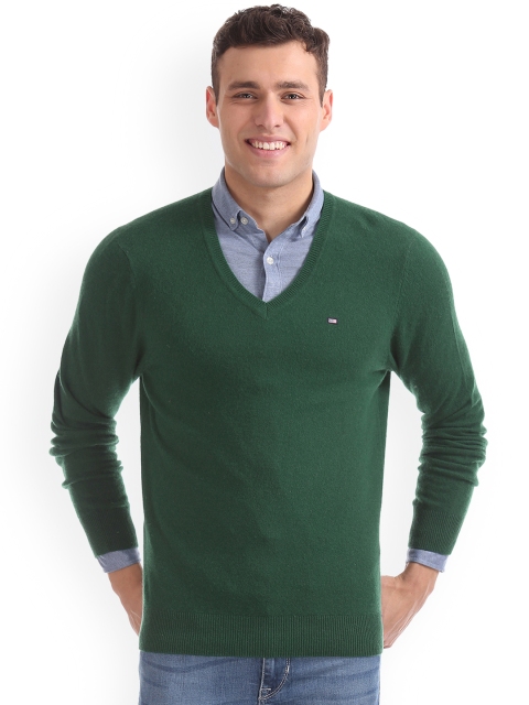 

Arrow Sport Men Green Solid Sweater