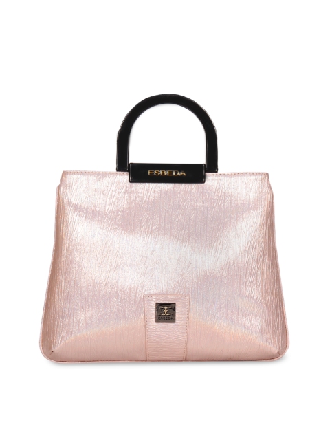 

ESBEDA Pink Textured Handheld Bag