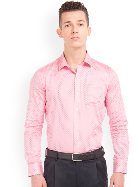 Arrow Men Pink Nancy Slim Fit Printed Formal Shirt