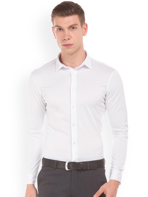 

Arrow New York Men White Skinny Fit Checked Formal Shirt