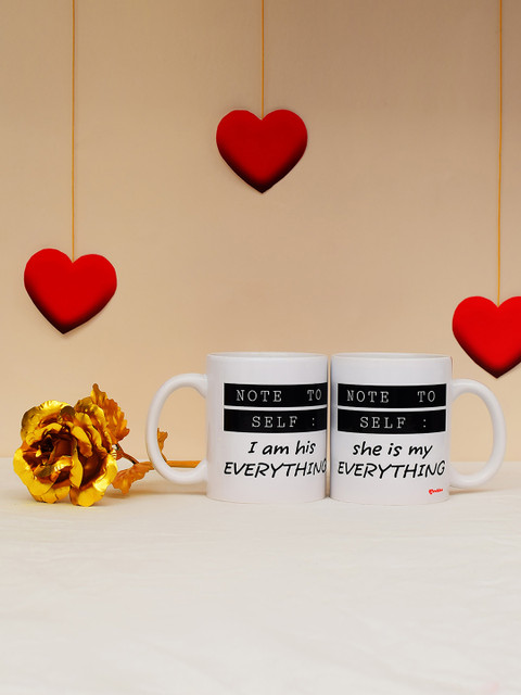 

Archies Love Gifts Set of 2 Valentines Day Special Gift Set, White