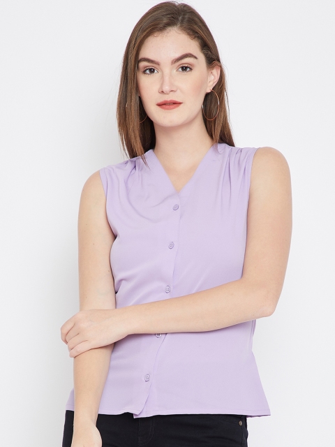 

Imfashini Women Lavender Solid Top
