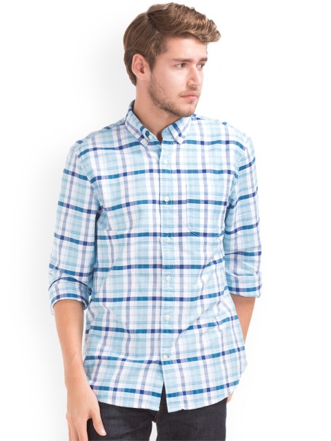 

GAP Men Blue Regular Fit Shirt