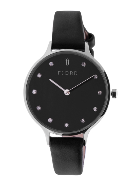 

FJORD Women Black Analogue Watch FJ-6054-02