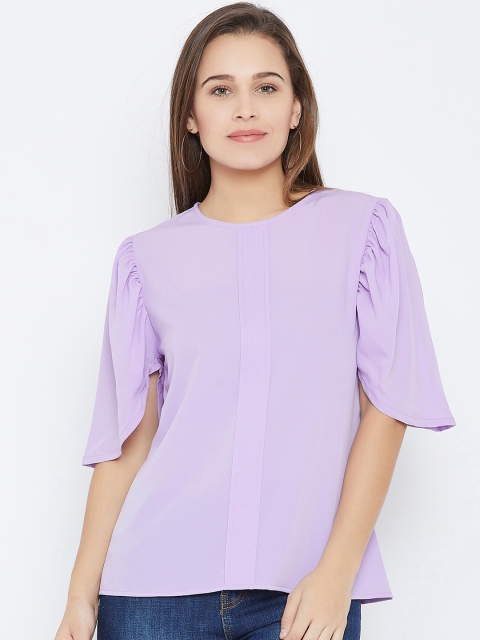 

Imfashini Women Lavender Solid Top