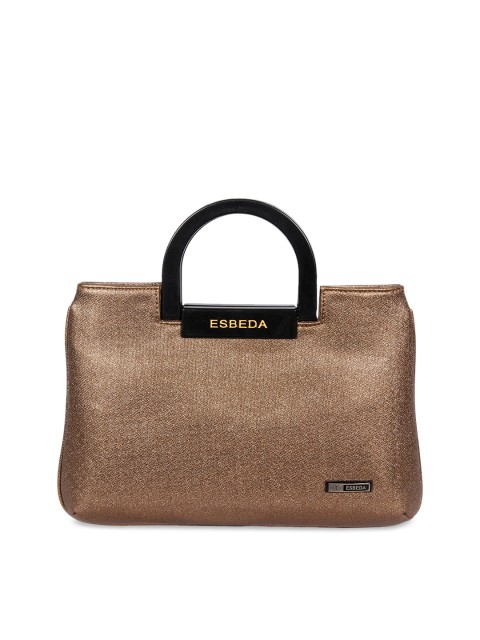 

ESBEDA Tan Textured Handheld Bag