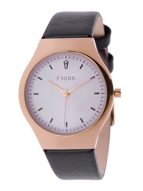 

FJORD Women White Leather Analogue Watch FJ-6036-05