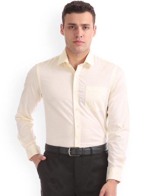 

Arrow Men Yellow Slim Fit Solid Formal Shirt