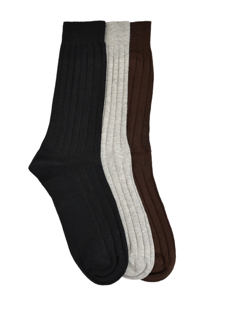 

MARC Men Pack of 3 Multicoloured Calf-Length Socks, Multi
