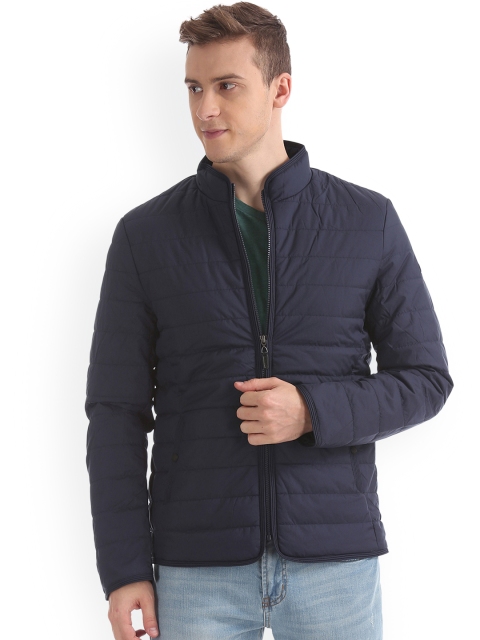 

U.S. Polo Assn. Men Blue Solid Padded Jacket