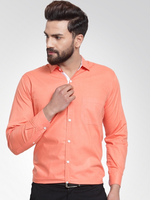 

JAINISH Men Coral Classic Slim Fit Solid Formal Shirt