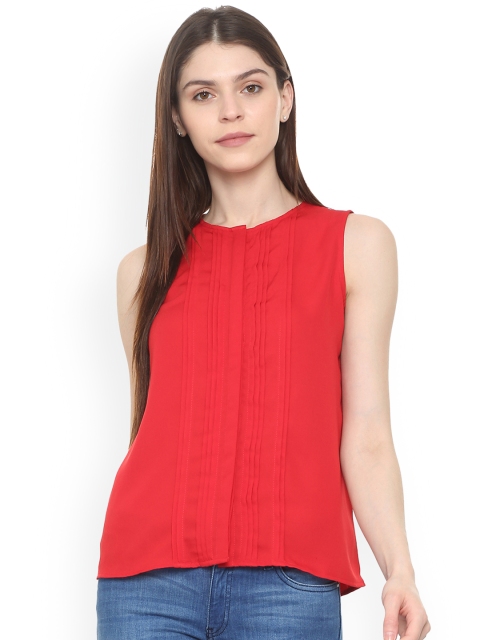 

Van Heusen Woman Red Solid Top