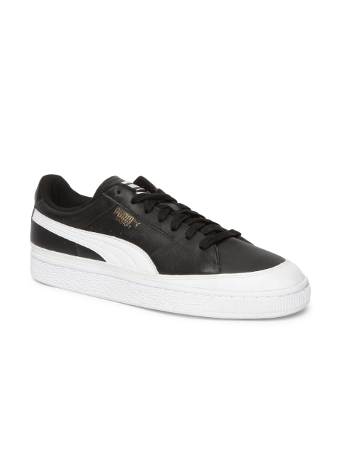 

Puma Unisex Black & White Basket Skate Casual Shoes