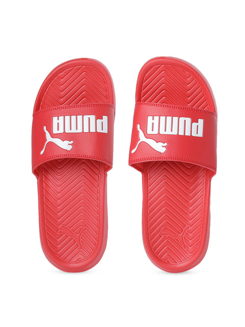 

Puma Unisex Red Sliders