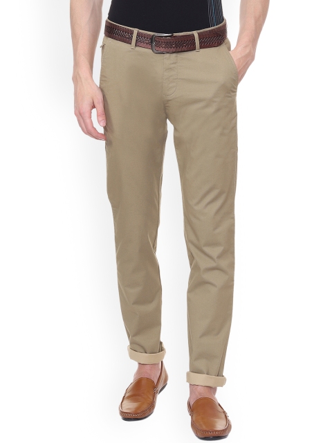 

Allen Solly Men Khaki Slim Fit Solid Chinos