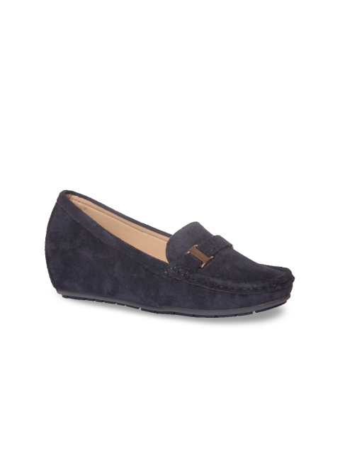 

Flat n Heels Women Navy Blue Solid Pumps