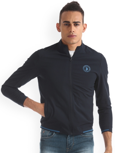 

U.S. Polo Assn. Men Blue Solid Bomber