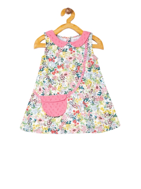 

Donuts Girls White Printed A-Line Dress