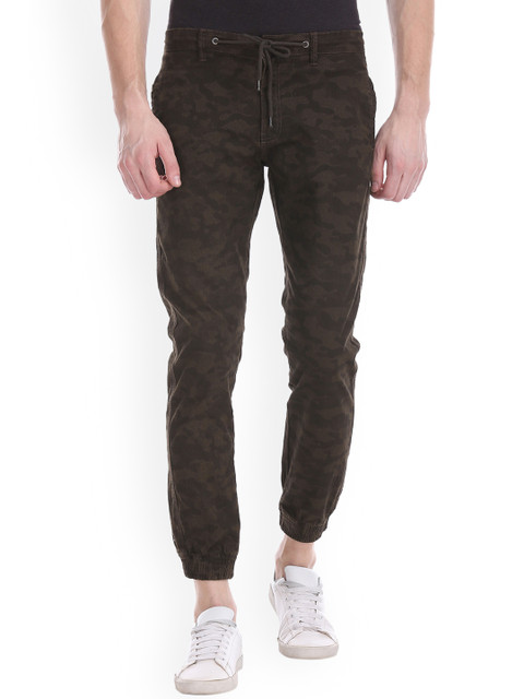 

Cherokee Men Brown Slim Fit Printed Joggers