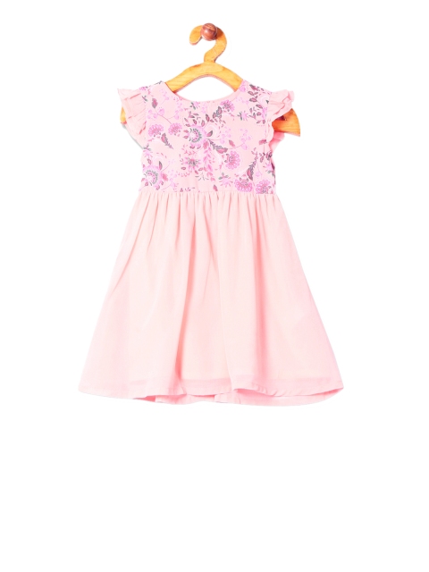 

Cherokee Girls Pink Printed Fit and Flare Dress