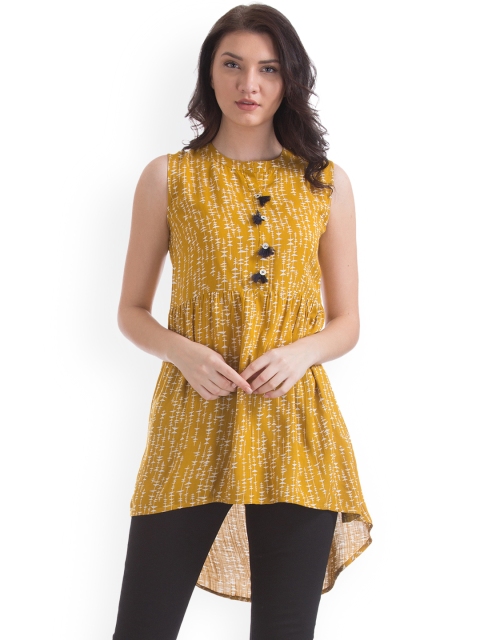 

Bronz Yellow Printed Tunic