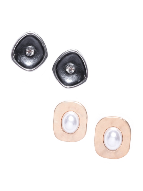 

PRITA Gold-Toned Contemporary Studs