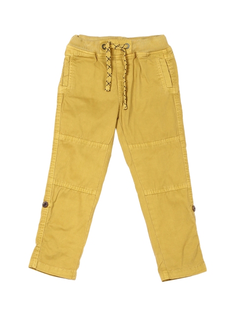 

Cherokee Boys Yellow Regular Fit Solid Regular Trousers