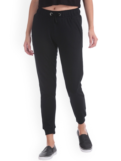 

Sugr Women Black Solid Straight Fit Joggers