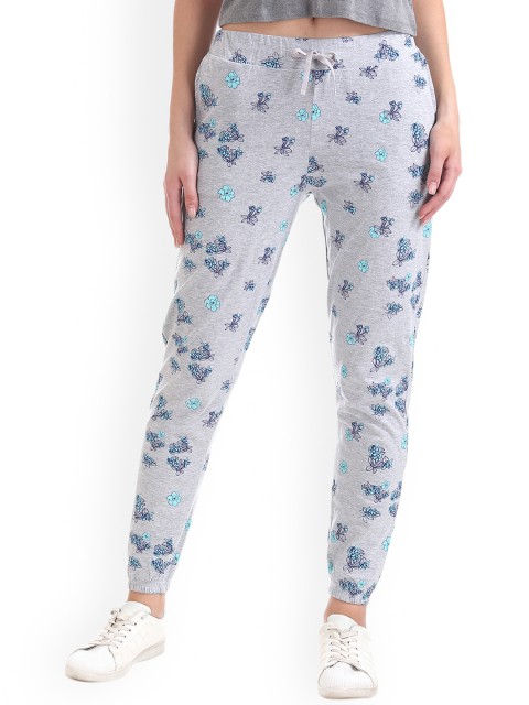 

Sugr Women Grey Printed Regular Joggers