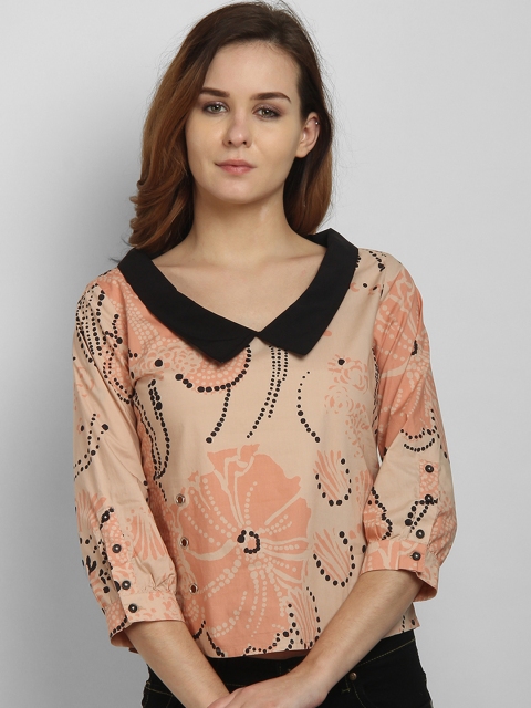 

LA LOFT Women Pink Regular Fit Printed Casual Shirt