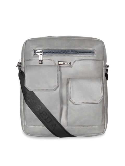 

ESBEDA Grey Solid Messenger Bag