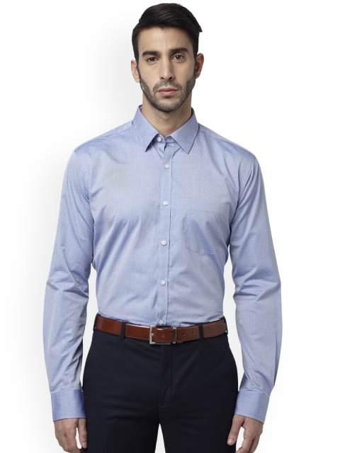 

Park Avenue Men Blue Slim Fit Printed Casual Shirt