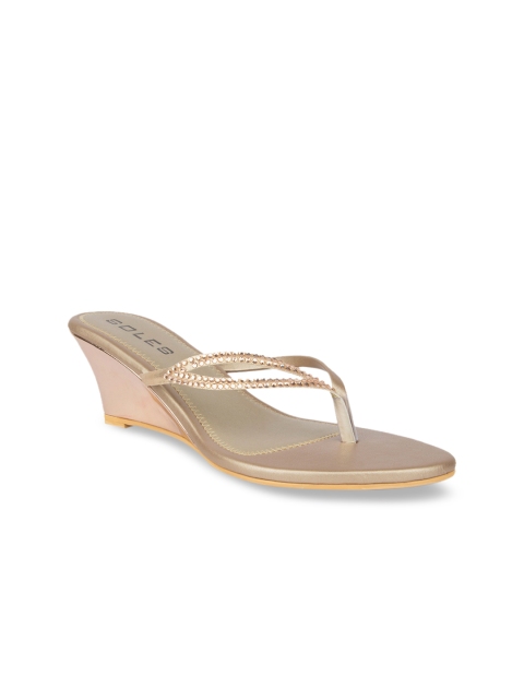 

SOLES Women Rose Solid Sandals