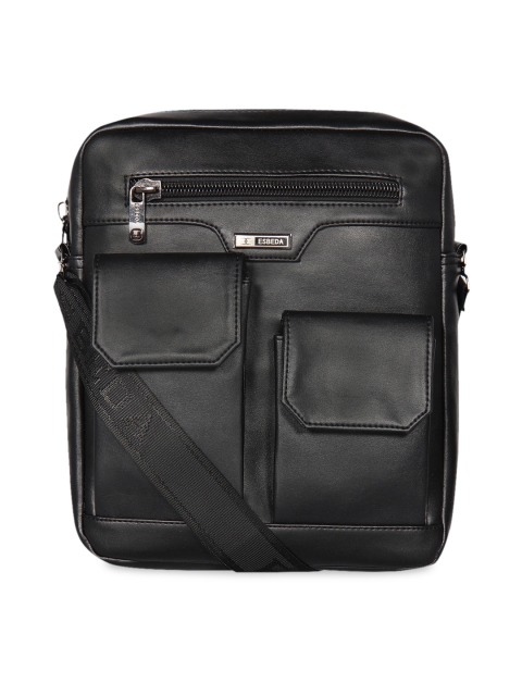 

ESBEDA Men Black Solid Messenger Bag