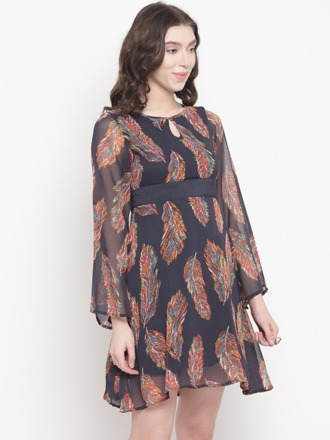 

Abiti Bella Women Brown Printed Empire Dress