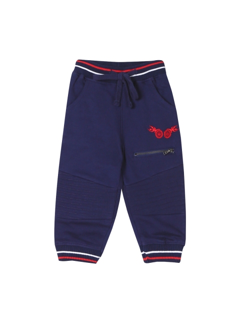 

Donuts Boys Blue Solid Regular Track Pants