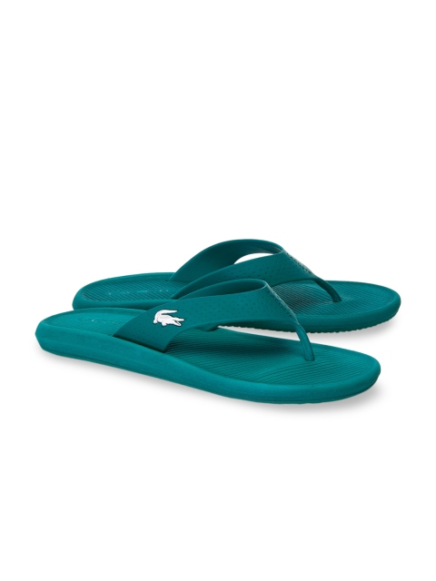 

Lacoste Men Sea Green Solid Thong Flip-Flops