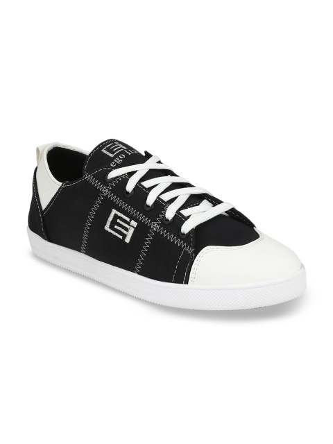 

Eego Italy Men Black & White Sneakers