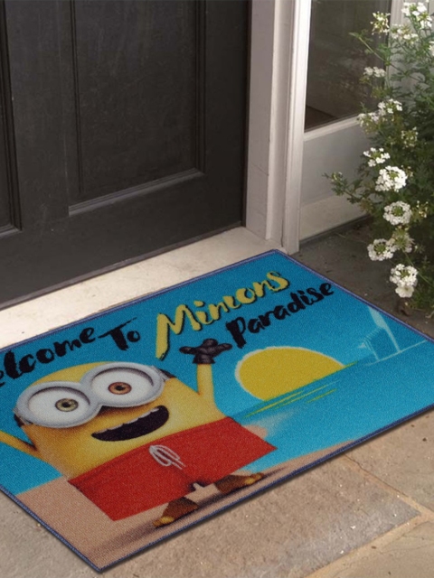 

Disney Blue & Yellow Minions Print Anti-Skid Doormat