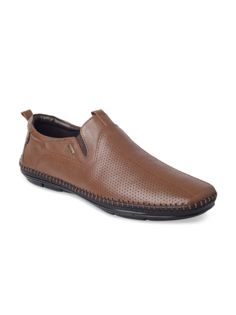 

Buckaroo Men Brown Leather Driving Shoes