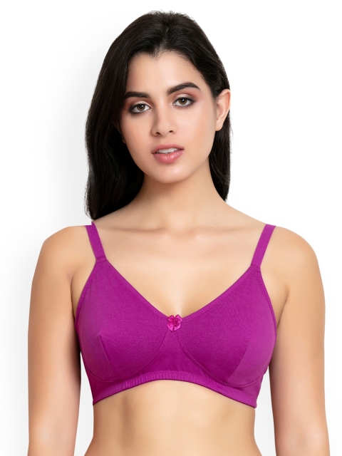 

Zivame Purple Solid Non-Wired Non Padded Everyday Bra ZI1674FASHAMMGN