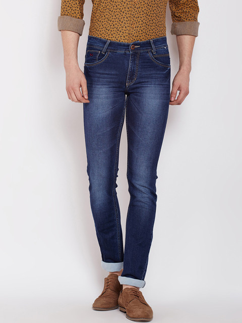 

Crimsoune Club Men Blue Slim Fit Mid-Rise Clean Look Jeans