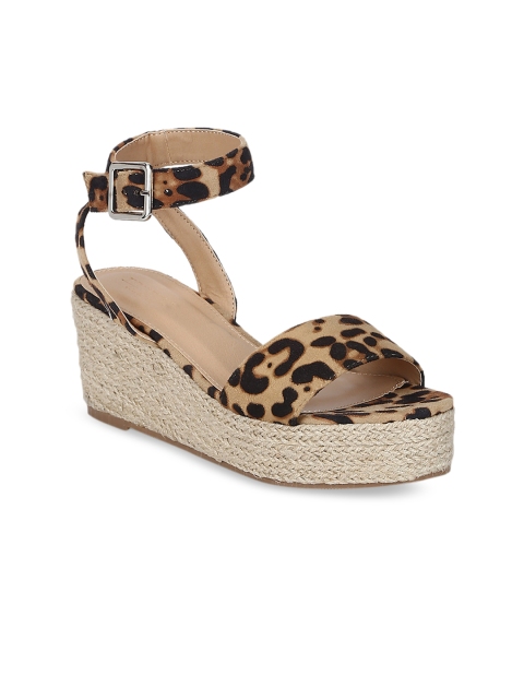 

Truffle Collection Women Brown Printed Sandals