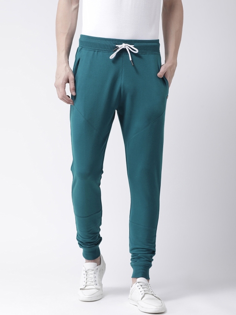 

Club York Men's Teal Green Graphic Printed Slim-Fit Jogger