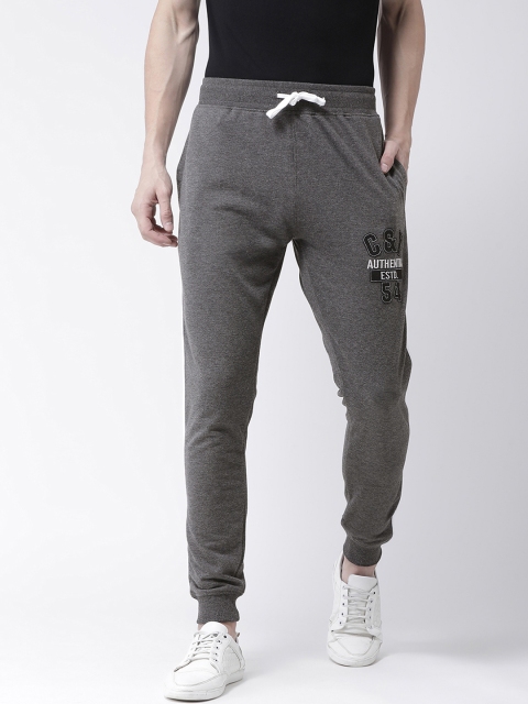 

Club York Men's Charcoal Grey Solid Slim-Fit Jogger